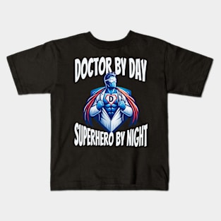 Funny Superhero Doctor Father's Day Kids T-Shirt